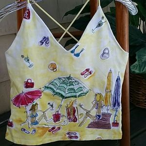 Yellow Stretchy Tank/ Camisole