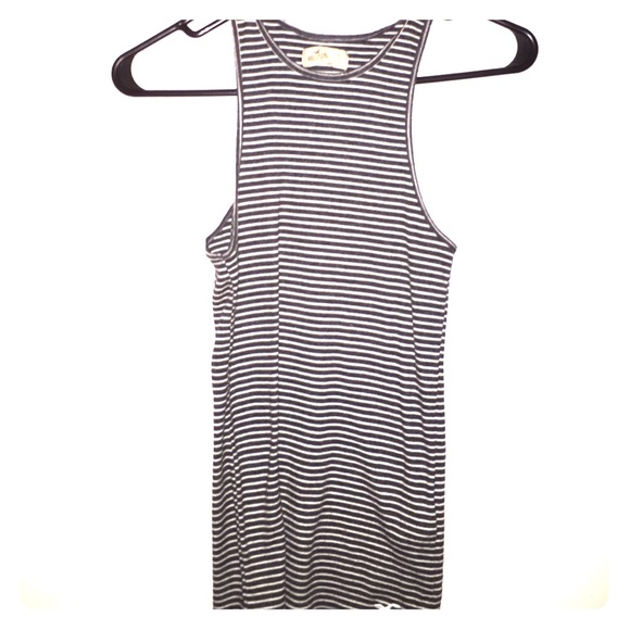 fitted, high neck, hollister tank top