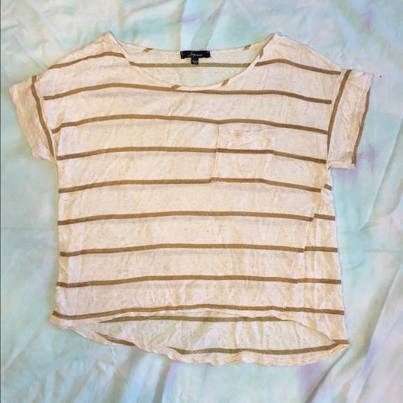 Gold-striped Tee