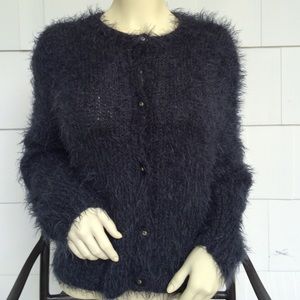 Teal Mohair Knit Sweater