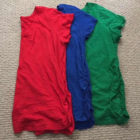 Lane Bryant Tops - 3 slub tees with ruching on sides