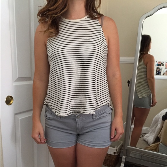 Denim supply blue/white stripped tank top