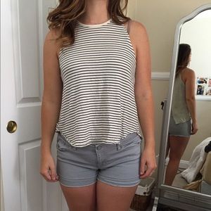 Denim supply blue/white stripped tank top