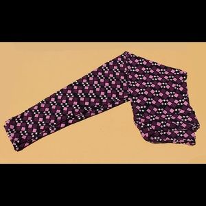 LuLaRoe TC Pink and Purple Geo Leggings