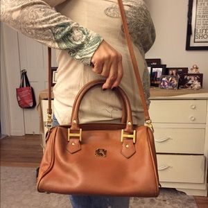 MCM AUTHENTIC leather satchel.