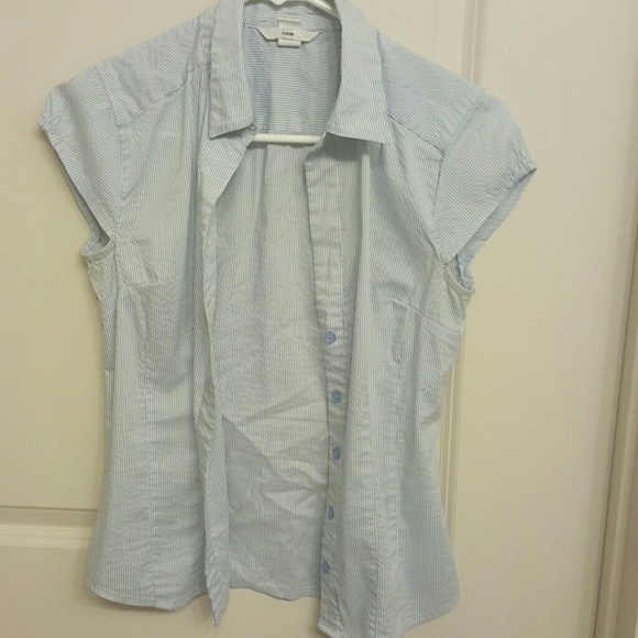 Striped short sleeve button down - Picture 3 of 3