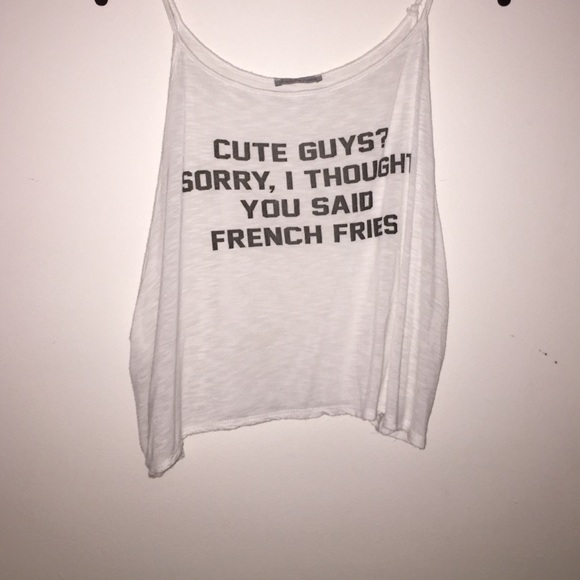 Charlotte Russe, cropped, flowy, tank top