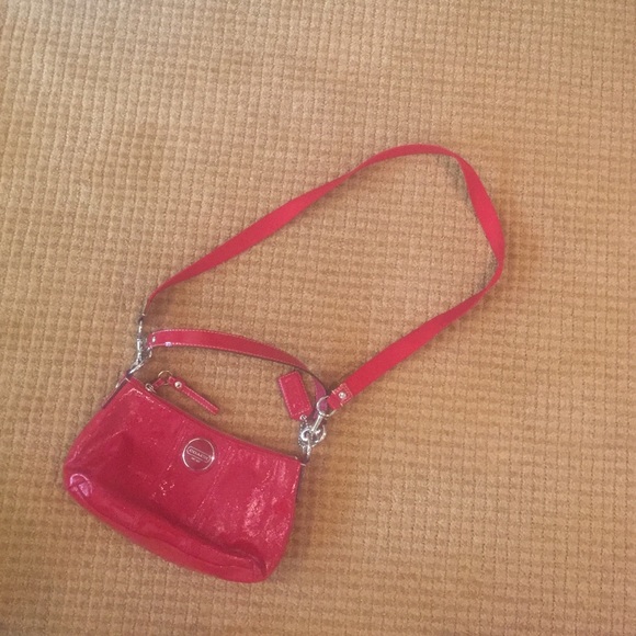 Red coach bag