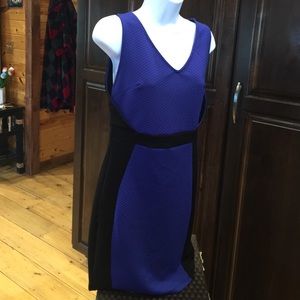 Black and blue dress