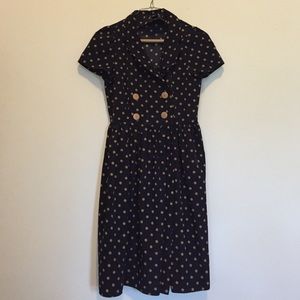 Vintage inspired polka dot dress