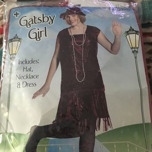 Gatsby girl costume plus size Halloween