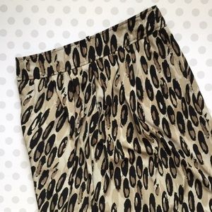 East 5th animal print pleat pocket skirt