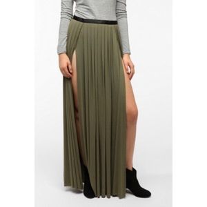 Ecote Double Slit Maxi Skirt
