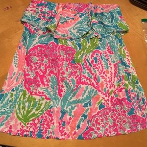 Lilly Pulitzer strapless tank size small