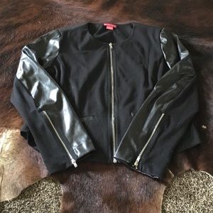 Business Jacket with Leather sleeves