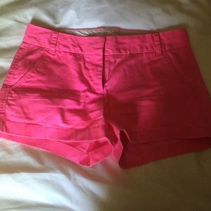 J crew pink shorts