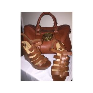 Brown Mk Bag and Heels🤑❤️
