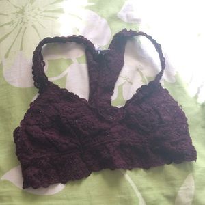 Burgundy bralette