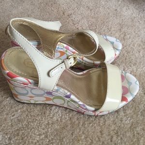 Coach wedge heels