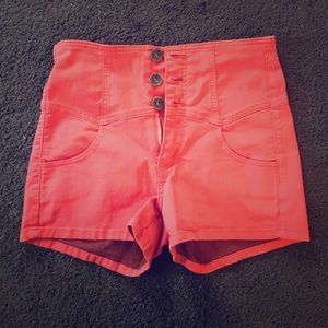 High waisted shorts