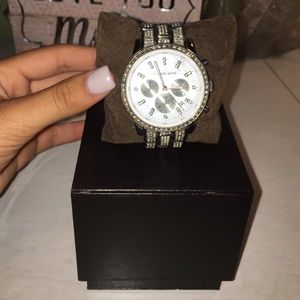 All diamond Michael Kors watch
