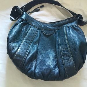Cole Haan blue leather bag