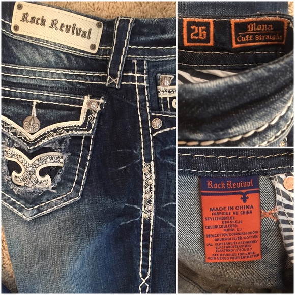 Rock Revival 26 L Mona Straight like NEW BUCKLE!! - Picture 3 of 4