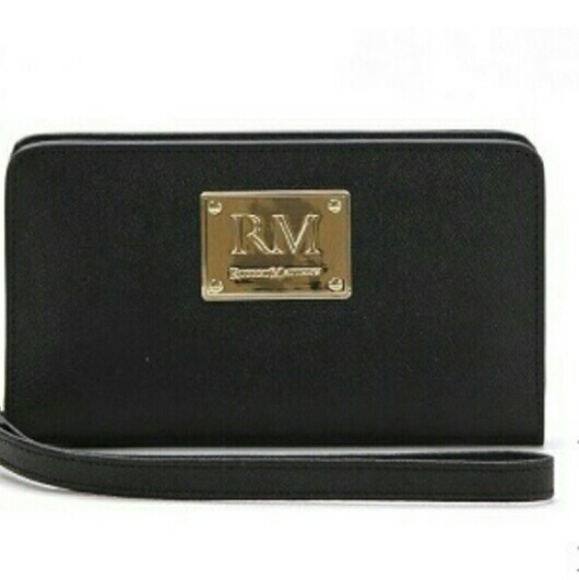 Robert Matthew Aria 24K Gold Leather Wallet Wristl - Picture 1 of 4