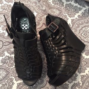 Leather Vince Camuto Wedges