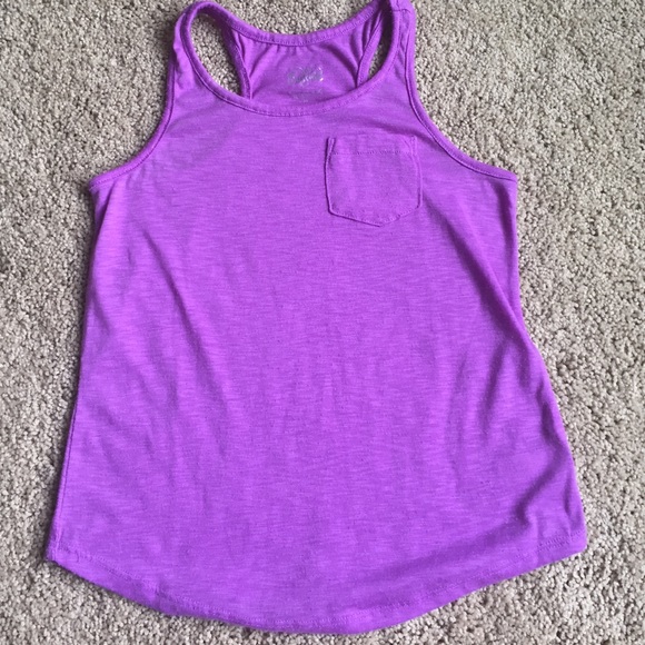Girls bright lavender tank from Justice. Size 10.