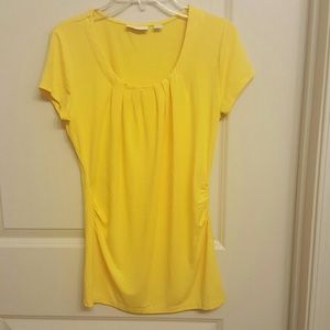 Bright yellow tee