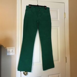 Green JCrew cords