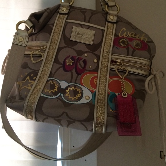 COACH Daisy Pocket Tote Signature C Print