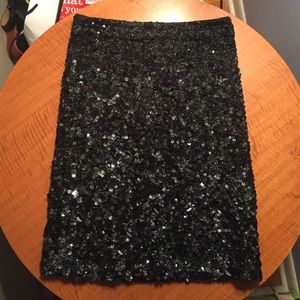 All Saints Sequined Pencil Skirt