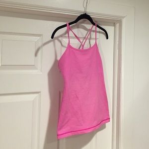 Lululemon pink sports top