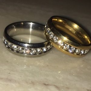 CUSTOM LISTING 11.5 GOLD STAINLESS LOVER RING