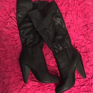 💟💟{HP}!!!💟💟 Black Knee Height Boots