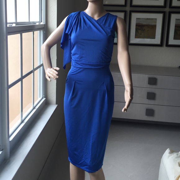 Calvin Klein Dresses & Skirts - NWT Blue Microfiber pencil dress size S