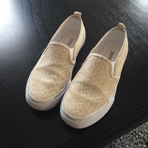 Tan Slip On Shoes