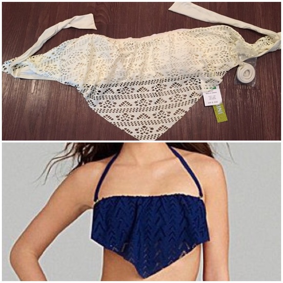 Gianni Bini Crochet Ivory Bandeau