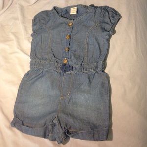 Old navy toddler light denim jumper! Size 4t
