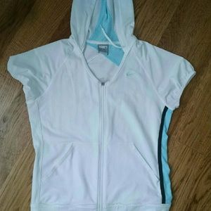 Nike dri-fit short sleeve hoodie