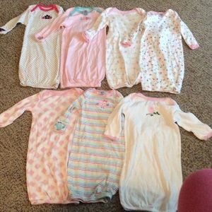 **FINAL PRICE** Lot of 7 baby girl gowns
