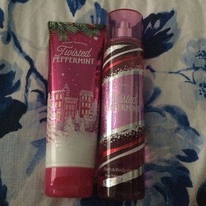 Bath and body works: Twisted Peppermint bundle
