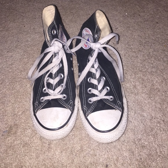 black high top converse