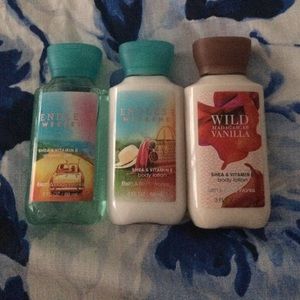 Bath and body works travel bundle