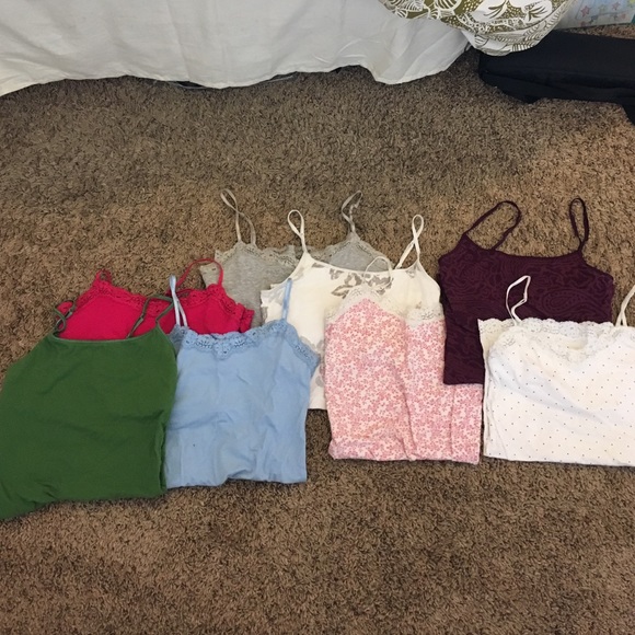 Set of 8 camisoles