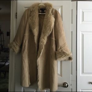 Utex Fur/ Suede Coat