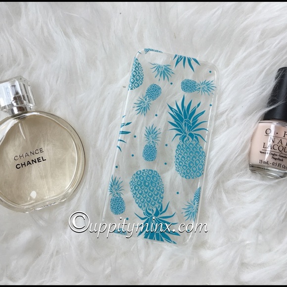 🆕 ⬇️ Blue Pineapple iPhone 6/6 plus Case 🍍 - Picture 2 of 2