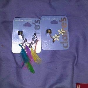 Brand new Claire's ear rings